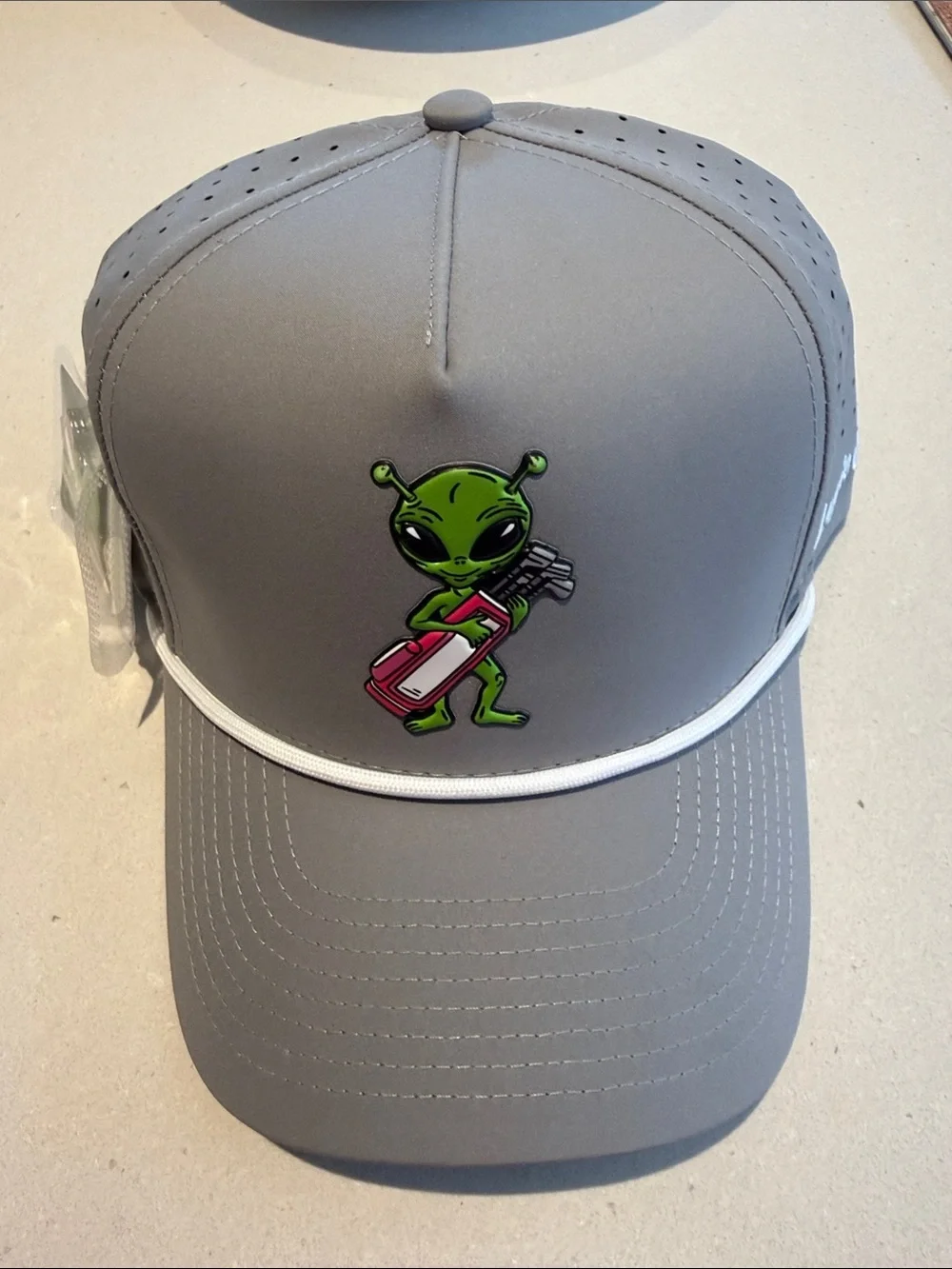 Logie Joes Alien Golf SnapBack hat with matching Ball Marker